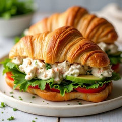 Cheese and ham mini croissants (12 pieces)