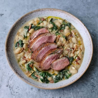 香煎鴨胸配芝士焗雜菜 (3個)