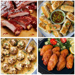 Metropolitan Sharing Platter (6 pieces of pork ribs, 6 pieces of honey chicken wings, 6 pieces of meatballs, 6 pieces of bangbang dumplings)