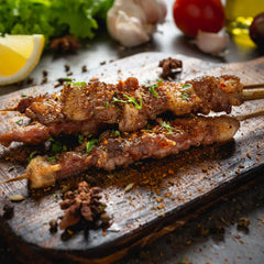 Satay beef fillet skewers (12 skewers)