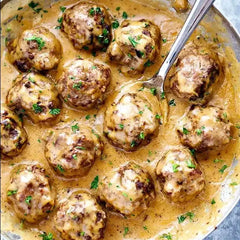Cream mushroom meatballs (24 pieces)