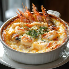 開邊薯蓉焗巨型AAA級老虎蝦 (3-4隻)