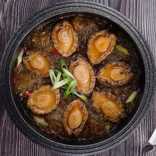 XO醬黑邊鮑魚粉絲煲 (12隻)