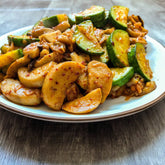 Stir-fried jade melon with mixed mushrooms and XO sauce (2 pounds)