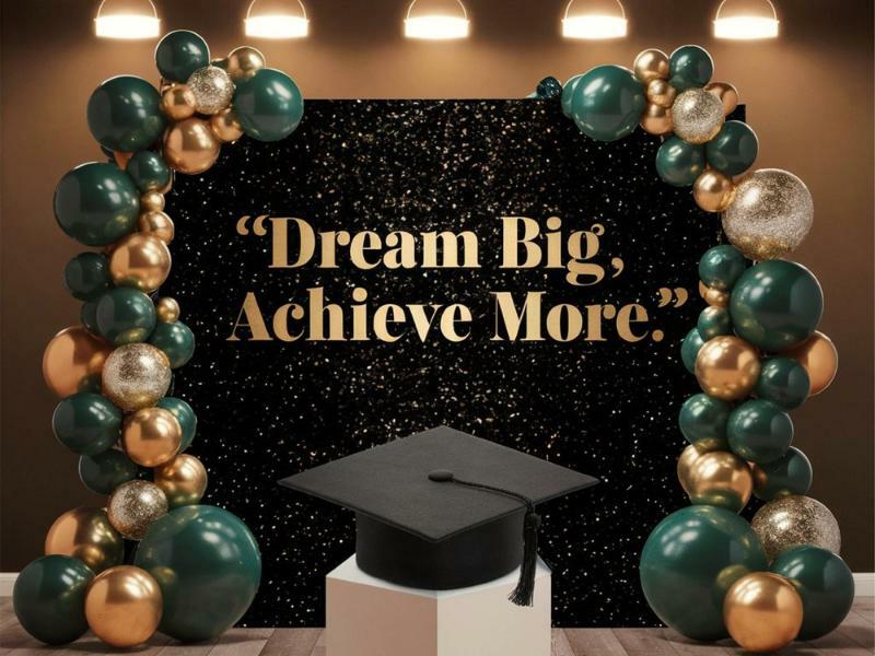 a backdrop for graduation celabrations, 派對食物訂購, 小朋友party食物, 學校到會推介, 一口派對小食, 到會套餐