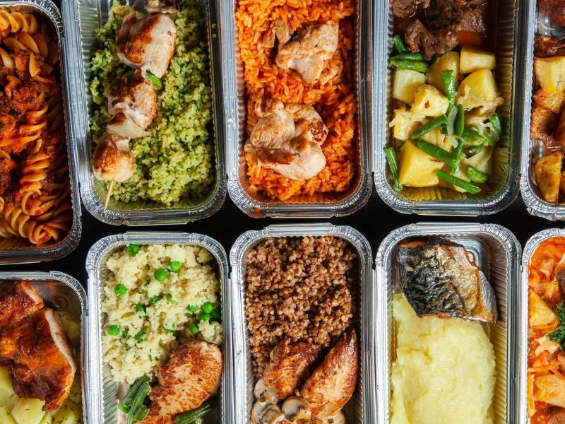 a spectrum of delicate cuisines in glass containers, 學校到會推介, 到會餐盒套餐, 自選 到會, 公司宴會外賣