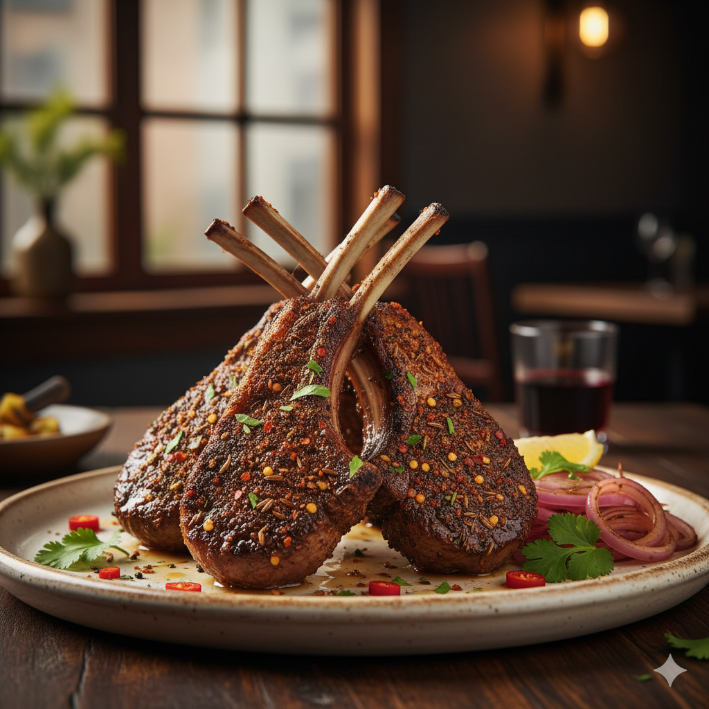 惹味孜然羊架 (12支骨)