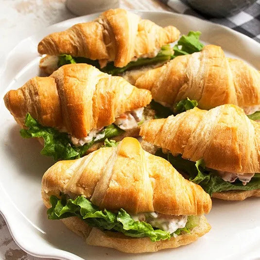 Tuna and egg mini croissants (12 pieces)