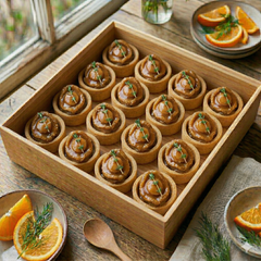 紅燒鮑魚蘑菇酥盒 (16件)